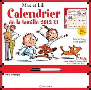 Max et Lili : calendrier de la famille (édition 2012/2013)