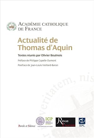 Image du vendeur pour actualit de Saint Thomas d'Aquin mis en vente par Chapitre.com : livres et presse ancienne