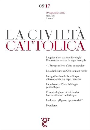 la civiltà cattolica N.21 ; septembre 2017