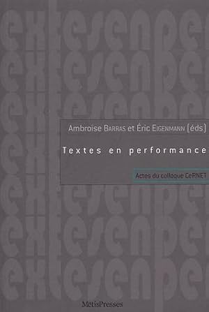 textes en performance