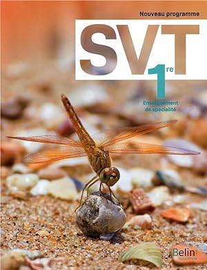 SVT ; 1ère ; manuel élève (édition 2019)
