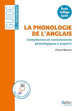 la phonologie de l'anglais ; à l'école, au collège, au lycée