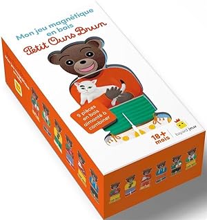 Petit Ours Brun : mon jeu magnétique en bois