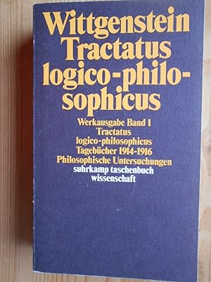 Werkausgabe; Bd. 1., Tractatus logico-philosophicus; Tagebücher 1914 - 1916. Philosophische Unter...