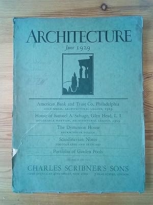 Revista Architecture. June 1929. Vol. LIX. January-June, 1929