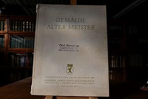 Gemälde alter Meister. Sammlungen Nachlass Eugen Schweitzer-Berlin, R. Löbbecke-Braunschweig, Sam...