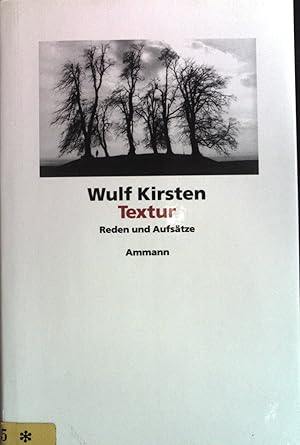 Bild des Verkufers fr Textur : Reden und Aufstze. zum Verkauf von books4less (Versandantiquariat Petra Gros GmbH & Co. KG)