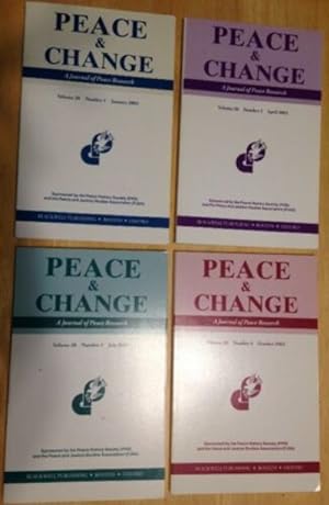 Seller image for Peace & Change A Journal of Peace Research Volume 28 Nos 1, 2, 3, 4 for sale by biblioboy