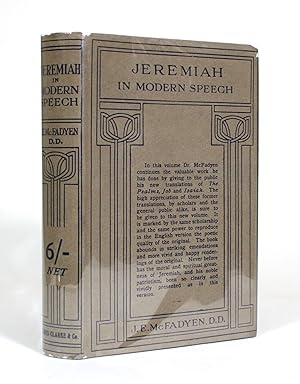 Bild des Verkufers fr Jeremiah in Modern Speech zum Verkauf von Minotavros Books,    ABAC    ILAB