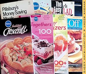 Seller image for 9 Pillsbury Cookbooks Lot : Incredible Crescents ~ Spring Get-Togethers ~ Summer Appetizers ~ Bake-Off 43rd Contest ~ Money Saving Meals ~ Most Requested Recipes ~ Party Fun ~ The Nice 'N Easy Cook Book ~ Soup & Salad Cook Book ~ Sweet Success for sale by Keener Books (Member IOBA)