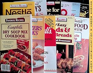 Seller image for 11 Favorite Recipes Cookbooks Group: Campbell's Dry Soup Mix Cookbook ~ Appetizers & Snacks ~ Campbell's More Creative Cooking With Soup ~ Fast & Easy Breads & Quick Breads With Your Food Processor ~ Good Food Ideas With Miracle Whip and ~ Nestle Toll House Recipe Collection ~ Hershey's Fabulous Desserts ~ Borden Home For The Holidays Recipes ~ Jello-O Fun And Fabulous Recipes ~ Lawry's Weekday Gourmet Meals In Minutes ~ Let's Barbecue! From The Reynolds Wrap Kitchens for sale by Keener Books (Member IOBA)