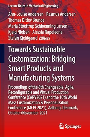 Immagine del venditore per Towards Sustainable Customization: Bridging Smart Products and Manufacturing Systems venduto da moluna