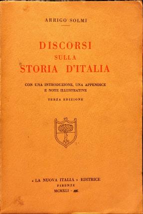 Seller image for Discorsi sulla storia d Italia. for sale by Libreria La Fenice di Pietro Freggio