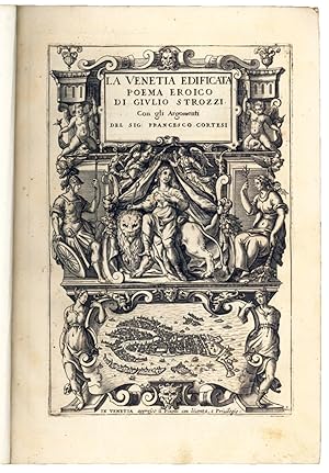 Bild des Verkufers fr La Venetia edificata poema eroico di Giulio Strozzi. Con gli argomenti del sig. Francesco Cortesi zum Verkauf von Libreria Alberto Govi di F. Govi Sas