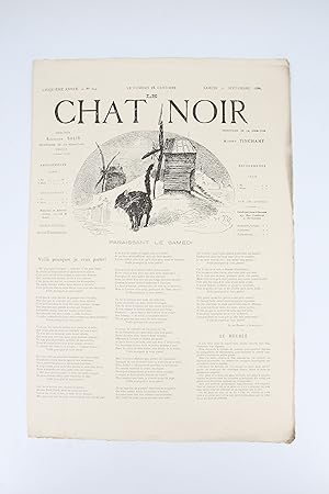 Le Chat noir N°244 de la cinquième année du samedi 11 Septembre 1886