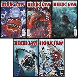 Immagine del venditore per Hook Jaw Variant Comic Set 1-2-3-4-5 Lot C Shark Attack Horror venduto da CollectibleEntertainment