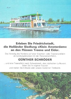 Seller image for Erleben Sie Friedrichstadt, die Hollnder Siedlung "Klein Amsterdam" an den Flssen Treene und Eider (Faltprospekt) for sale by Schrmann und Kiewning GbR