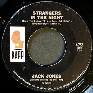 Image du vendeur pour The Impossible Dream (The Quest) / Strangers in the Night [7" 45 rpm Single] mis en vente par Kayleighbug Books, IOBA