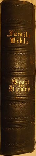 Seller image for The National Comprehensive Family Bible. The Holy Bible With Commentaries Of Scott and Henry, And Containing Also Many Thousand Critical and Explanatory Notes etc. for sale by Hanselled Books