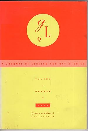 Seller image for GLQ: A Journal of Lesbian and Gay Studies Volume 1, Number 2 for sale by Recycled Books & Music