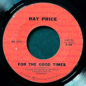 Image du vendeur pour For The Good Times / Grazin' In Greener Pastures [7" 45 rpm Single] mis en vente par Kayleighbug Books, IOBA