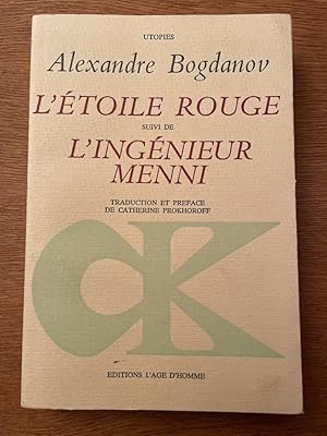 Seller image for L'toile rouge suivi de L'ingnieur Menni for sale by Librairie des Possibles