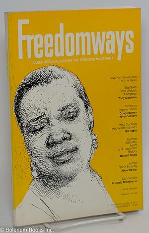 Imagen del vendedor de Freedomways, a quarterly review of the freedom movement. Vol. 14 no. 4 (fourth quarter 1974) a la venta por Bolerium Books Inc.
