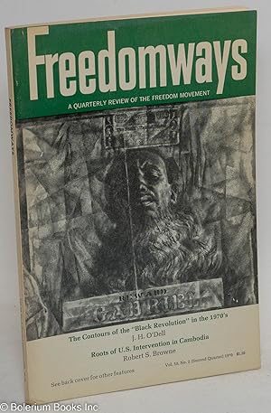Imagen del vendedor de Freedomways, a quarterly review of the freedom movement; vol. 10, no. 2 (second quarter 1970) a la venta por Bolerium Books Inc.