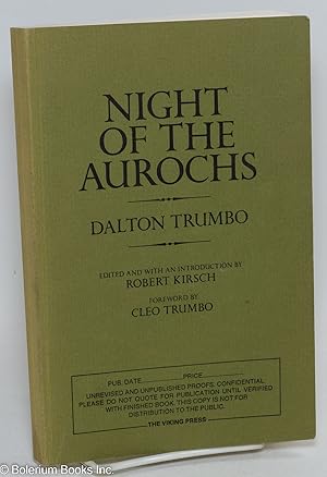 Night of the Aurochs [proof copy]