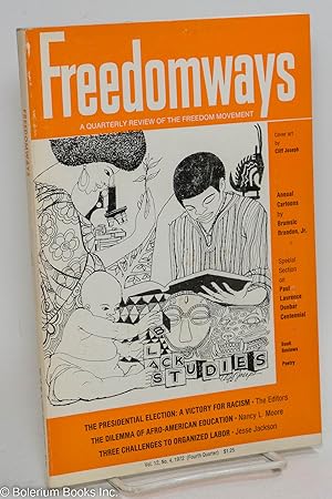 Imagen del vendedor de Freedomways: a quarterly review of the freedom movement. vol. 12, no. 4 (Fourth quarter, 1972) a la venta por Bolerium Books Inc.