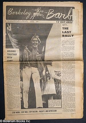 Image du vendeur pour Berkeley Barb: vol. 10, #14 (#243) April 10 - 16, 1970: Holding Together with Leary mis en vente par Bolerium Books Inc.