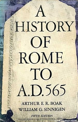 Imagen del vendedor de A History of Rome to A.D.565 a la venta por Great Southern Books