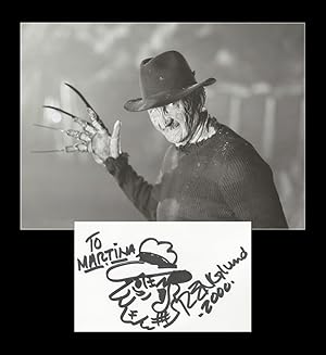 Seller image for Robert Englund - Rare signed sketch + Photo for sale by PhP Autographs