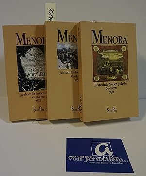 Bild des Verkufers fr Menora - Jahrbuch fr deutsch-jdische Geschichte . 1990 - 1991 - 1992 (Drei Bnde). zum Verkauf von AphorismA gGmbH