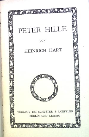 Bild des Verkufers fr Peter Hille. Die Dichtung Bd. 14. zum Verkauf von books4less (Versandantiquariat Petra Gros GmbH & Co. KG)