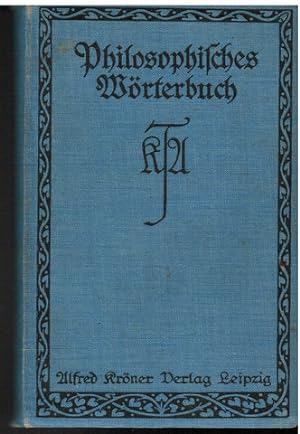 Bild des Verkufers fr Philosophisches Wrterbuch. zum Verkauf von Antiquariat Appel - Wessling