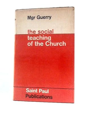 Bild des Verkufers fr The Social Teaching of the Church zum Verkauf von World of Rare Books