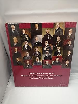 Imagen del vendedor de Galera de retratos en el Ministerio de Administraciones Pblicas Presidentes del Consejo de Ministros (tapa dura, sin recorrido comercial, con retractilado plstico de editorial sin rasgar) a la venta por Libros Angulo