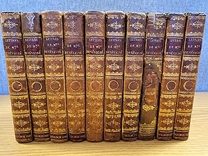 Recueil des Lettres de Madame de Sevigne 10 volumes complete