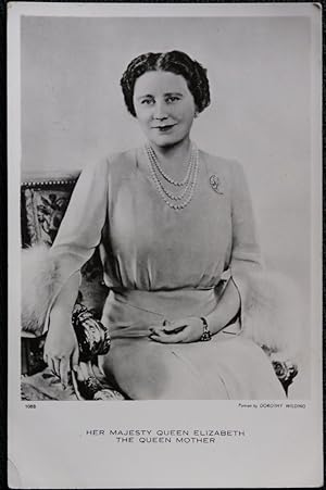 Queen Elizabeth The Queen Mother Vintage Postcard Real Photo