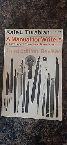 Bild des Verkufers fr A Manual For Writers of Term Papers, Theses, and Dissertations zum Verkauf von Darby Jones