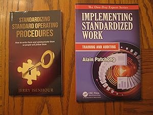 Standardized Work Procedures Two (2) Trade Paperback Book Lot, including: Standardizing Standard ...