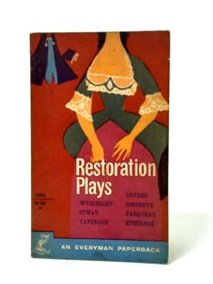Bild des Verkufers fr Restoration Plays zum Verkauf von World of Rare Books