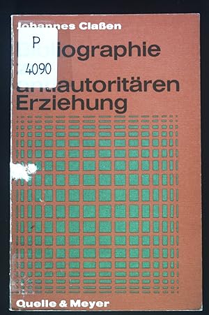 Seller image for Bibliographie zur antiautoritren Erziehung. for sale by books4less (Versandantiquariat Petra Gros GmbH & Co. KG)