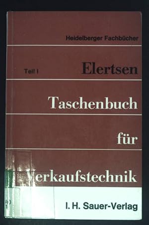 Seller image for Taschenbuch fr Verkaufstechnik; T. 1., Organisation und Verkaufstraining fr den Aussendienst for sale by books4less (Versandantiquariat Petra Gros GmbH & Co. KG)