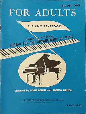 For Adults A Piano Textbook Book 1