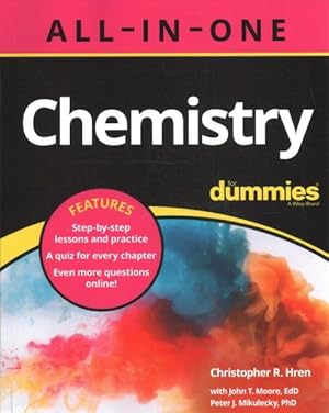 Seller image for Chemistry All-in-one for Dummies + Chapter Quizzes Online for sale by GreatBookPricesUK