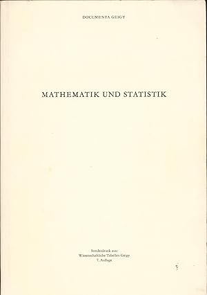 Bild des Verkufers fr Mathematik und Statistik Sonderdruck aus: Wissenschaftliche Tabellen Geigy zum Verkauf von avelibro OHG