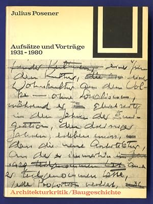 Seller image for Aufstze und Vortrge, 1931 - 1980. (Bauwelt-Fundamente 54/55) Architekturkritik, Baugeschichte. for sale by Antiquariat an der Linie 3