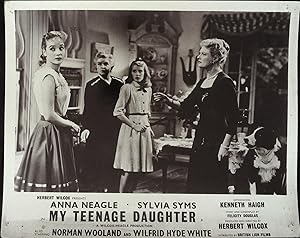 Image du vendeur pour My Teenage Daughter 8 x 10 English FOH Lobby Card 1956 Sylvia Sims, Scarce! mis en vente par AcornBooksNH